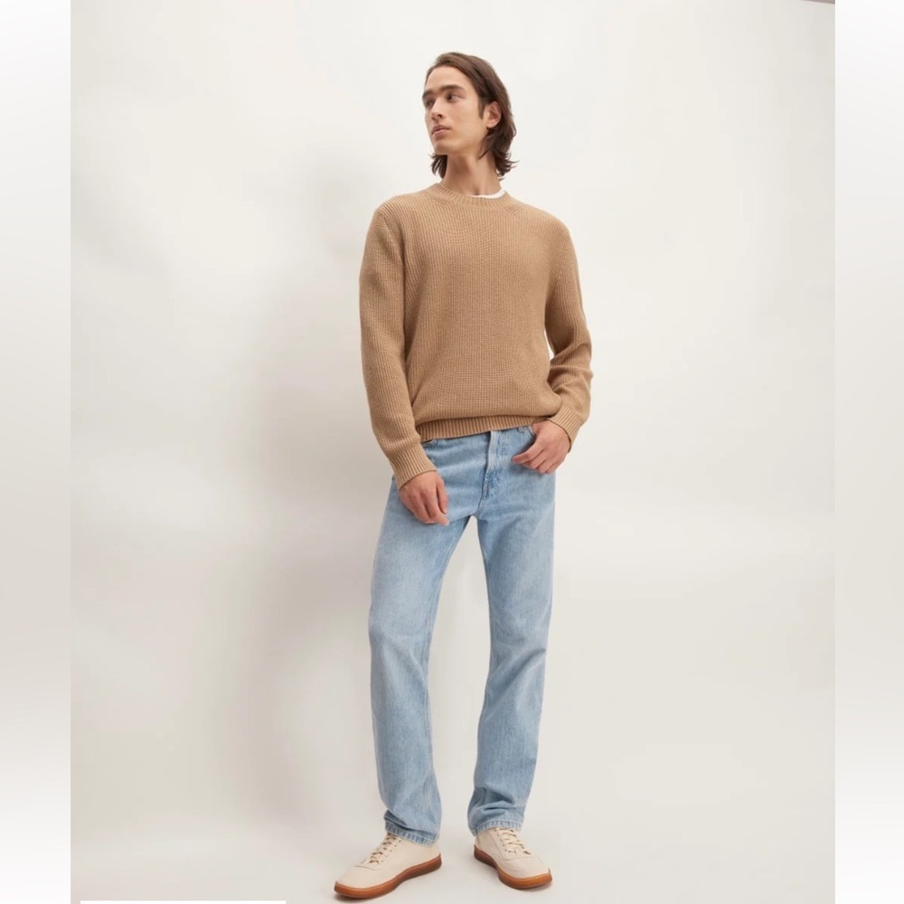 Everlane Authentic Straight Jean 100% Organic Cotton Light Wash Size 32, 32L